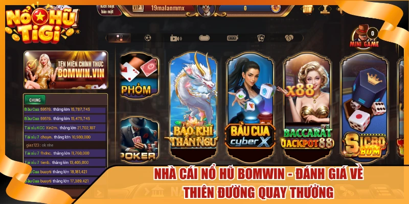 Nhà Cái Nổ Hũ Bomwin