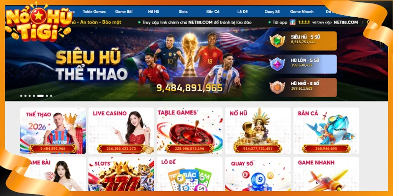 Nhà Cái Nổ Hũ Net88 - Sân Chơi Slot Đẳng Cấp Toàn Cầu 2026 2 Tổng quan về nhà cái nổ hũ net88